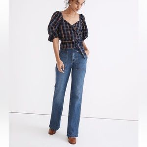 Madewell - 11" High-Rise Flare Jeans in Whitethorn Wash: Workwear size 24